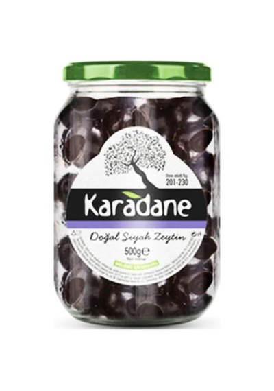 Karadane Doğal 201-230 KB Siyah Zeytin 500 G