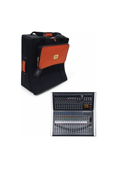 Wpx-164pro 16 Kanal Power Mikser İçin Uyumlu Soft Case Çanta Kılıf Turuncu