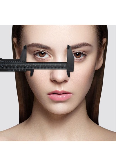 Microblading Ve Kalıcı Makyaj Ölçüm Cetveli Kumpas , Kalıcı Kaş,