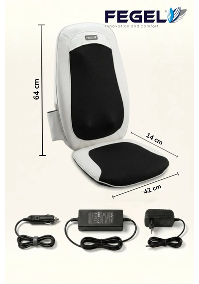Fegel FG-C22 Shiatsu Isıtmalı Titreşimli Taşınabilir Araç ve Ev Tipi Masaj Koltuğu