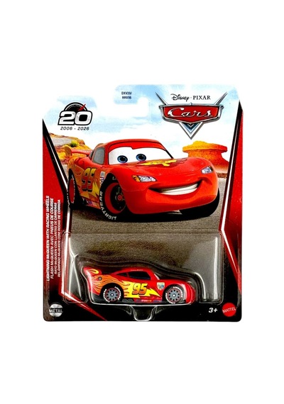 Disney Pixar Cars 20. Yıl Özel Seri - Lightning Mcqueen With Racing Wheels - Flm20 Kırmızı