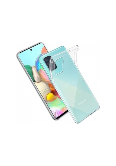 Samsung Galaxy Uyumlu   A71 Kılıf Ultra Ince Esnek Süper Silikon 0.3mm R77938:şeffaf