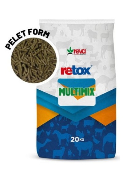 Retox Multi-mix Pelet 20 Kg Yüksek Süt Verimli Hayvanlar Için Yem Katkısı