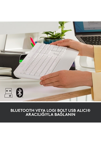 Logitech Signature K650 + M650 Bilek Destekli Klavye Mouse