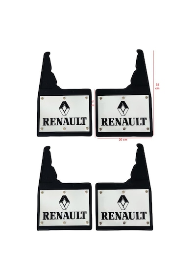 Renault 12 Toros Toros TSW Uyumlu 4 lü Ön-Arka Perçinli Paçalık Tozluk Çamurluk REN1RX024YD