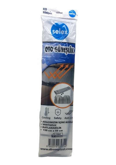 Selex-744 Eko Oto Araç Güneşliği 130x60 Cm - Vantuzlu Diğer