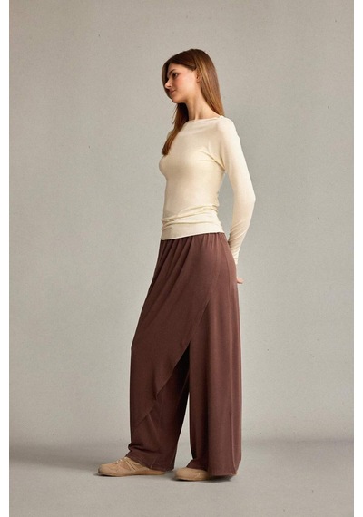 Defacto Relax Fit Normal Bel Düz Paça Modal Pantolon G1338ax25smbn219 Kahve
