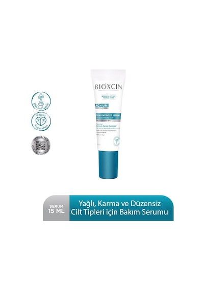 Bioxcin Acnium Karma Ve Yağlı Ciltler İçin Konsantre Bakım Serumu 15 Ml
