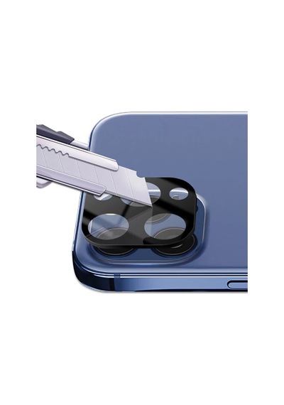 Apple     Uyumlu iPhone 12 Pro Max 6.7 3d Full Kaplama Tempered Cam Kamera Koruyucu- 5775