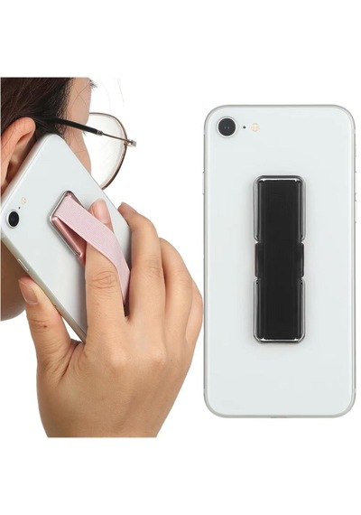 Microcase Üniversal Telefon Arkası El Parmak Tutucu Standlı Cep Telefonu Tutacağı - Al4937 Mavi