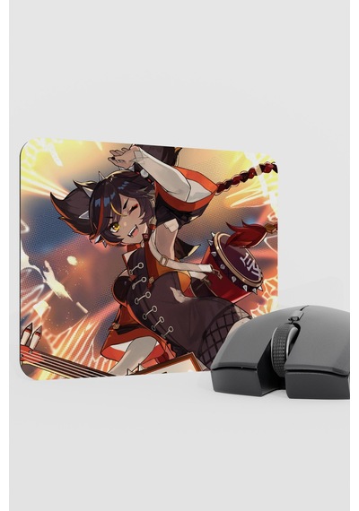 Xinyan Genshin Impact Anime Oyuncu V4 - 22x18 Gaming Mouse Pad Fare Altlığı