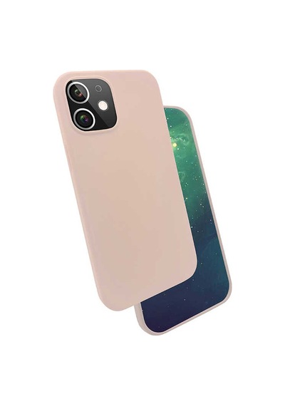 Apple Uyumlu iPhone 12 Mini Zore Silk Silikon-pembe