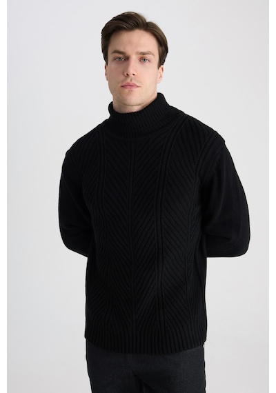 D's Damat Ds Damat Regular Fit Siyah Kazak 5hc060012125m 001