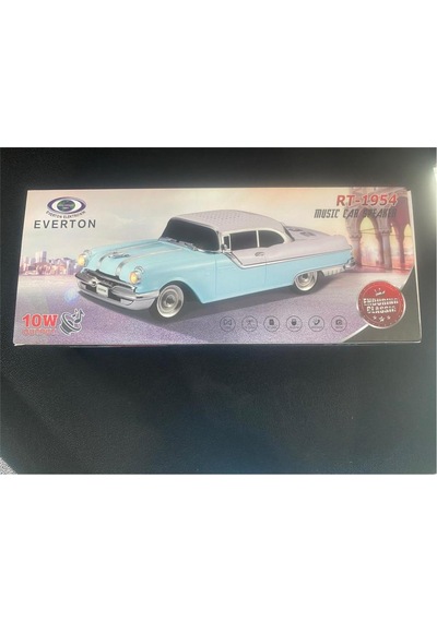 Everton RT-1954 Arabalı Bluetooth FM-USB-TF-AUX Şarjlı Nostaljik Radyo Turkuaz