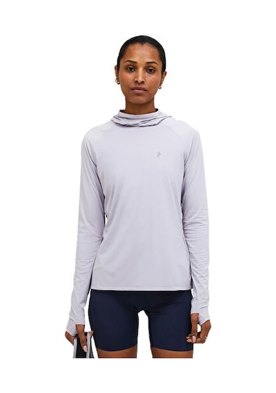 Peak Performance W Repel Upf Hooded Ls Tee Kadın Günlük Uzun Kollu Tişört G80742020t Mor