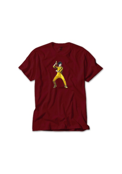Bruce Lee Face for fight Kırmızı Tişört