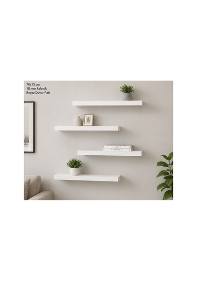 .duvar Rafı,uçan Raf, Ölçü. 70x15 3adet.sunta Lam Beyaz18mm. Pvc Kenar Bandlı Gizli Tutucularla Montaja Hazır. Beyaz - 916943321 Beyaz .duvar Rafı,uçan Raf, Ölçü. 70x15 3adet.sunta Lam Beyaz18mm. Pvc Kenar Bandlı Gizli Tutucularla Montaja Hazır. Beyaz - 916943321 Beyaz