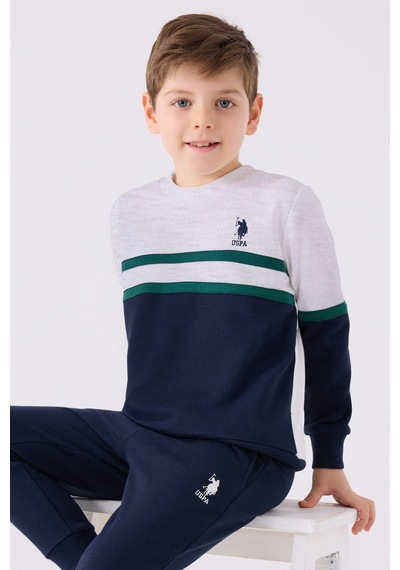U.s. Polo Assn. Erkek Çocuk Krem Pijama Takım 50299490-vr071 KREM Krem