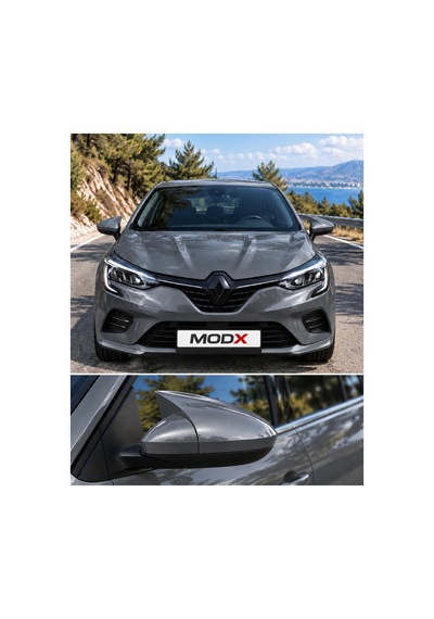 Renault Clio 5 2023 Model Araca Özel Boyalı Kaya Gri Yarasa Ayna Kapağı A+