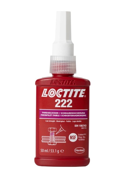 Loctite 222 Düşük Mukavemetli Vida Gevşemezlik Civata Sabitleyici Kolay Sökülebilir 50 Gr/ml