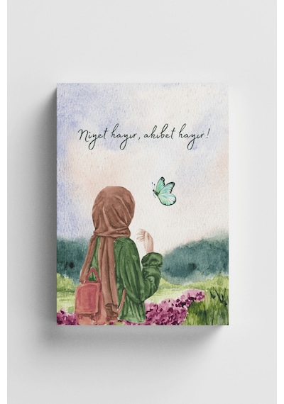 Niyet Hayır Akıbet Hayır İslami Defter - Ayet-hadisli Çok Renkli