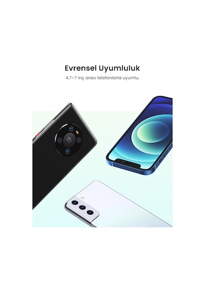 Ugreen Ayarlanabilir Kollu Araç İçi Vantuzlu Telefon Tutucu, Siyah, 60990b