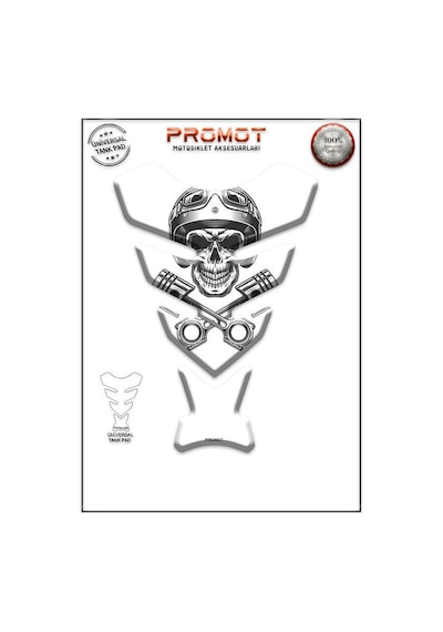 Universal Motosiklet Tank Pad 3d Sticker 0053 Diğer