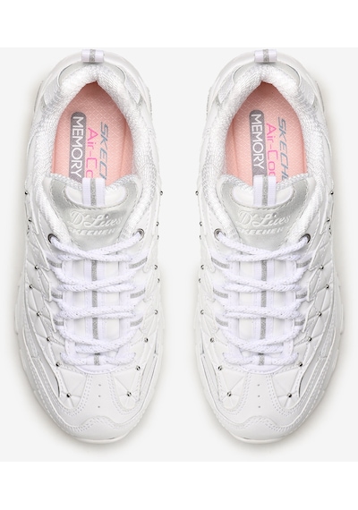 Skechers D'Lites  -  Glamour Feels Kadın Beyaz Sneakers 13087 Wsl Beyaz