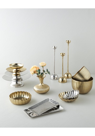 Regina Metal Dekoratif Tabak 18 X 18 X 5 Cm Gold