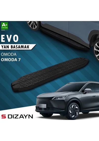 S-dizayn Omoda Omoda7 Evo Siyah Yan Basamak 183 Cm 2025 Üzeri A+ Kalite
