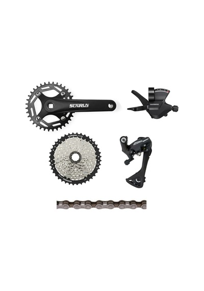 Shimano 1x8 Vites Bisiklet Vites Takımı Siyah