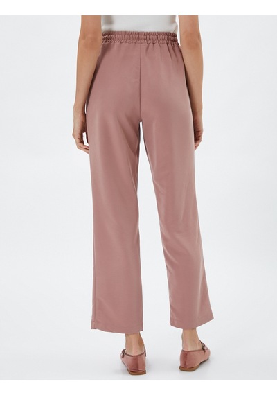 Koton Beli Bağcıklı Pantolon Düz Paça Cepli Rahat Kesim Modal Karışımlı Rose 4wak40139pw 4WAK40139PWRSM Pembe Koton Beli Bağcıklı Pantolon Düz Paça Cepli Rahat Kesim Modal Karışımlı Rose 4wak40139pw 4WAK40139PWRSM Pembe