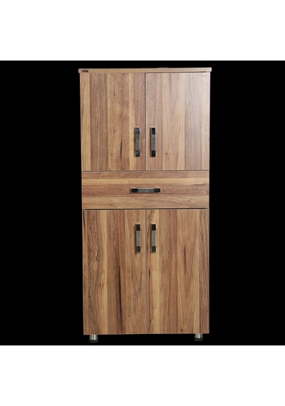 Çok Amaçlı Dolap 150 Cm Hard Parlak Carden Suntalem 4Raf 1Çekmece