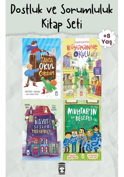 Dostluk Ve Sorumluluk Maceraları 4 Kitap Set - Timaş Çocuk - 8-9 Yaş 3.-4. Sınıf - Okul İletişim Ve Özgüven - Geyikli Kitaplar