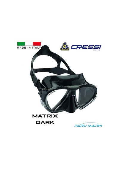 Parumarin Cressi Matrix Dark Dalış Ve Yüzme Maskesi