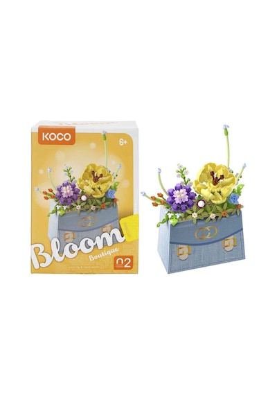 Bloom Boutique Çiçek Çanta Mini Blok Yapım Seti 223 Parça Yetişkin Ve Çocuk Dıy Dekorasyon