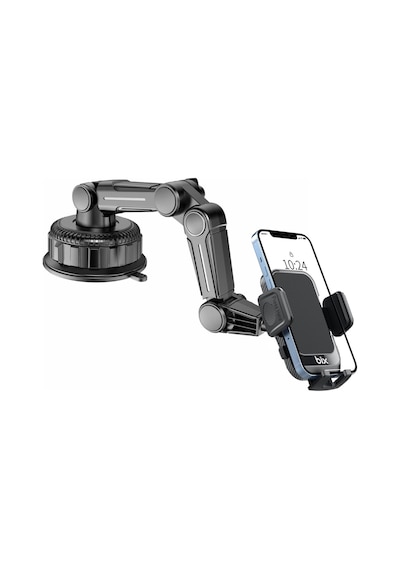 Bix Bxch15 Uzayabilen Ayarlanabilir Cam Torpido Ön Panel Uyumlu Çok Fonksiyonlu Vantuzlu Araç İçi Telefon Tutucu