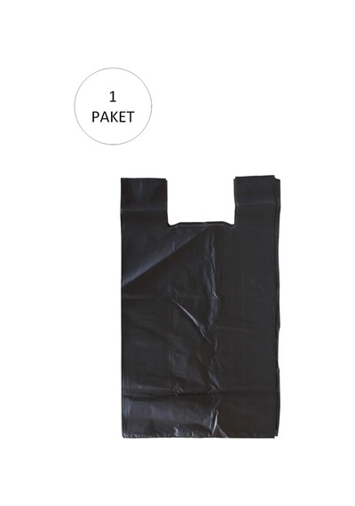Jenerik Siyah Hışır Atlet Poşet Mini Boy 22x31 Cm 1 Paket Takriben 500 Adet
