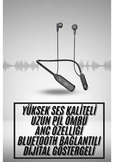 Mey İthalat 60 Saat Uyumlu Bluetooth Kulaklık Kablolu Anc Özellikli Kulaklık