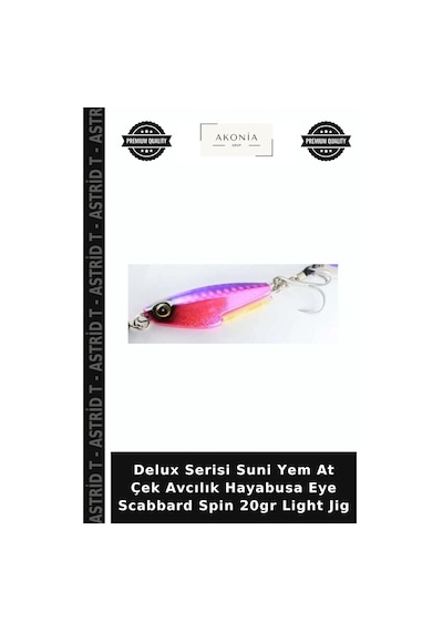 Delux Serisi Suni Yem At Çek Avcılık Hayabusa Eye Scabbard Spin 20gr Light Jig