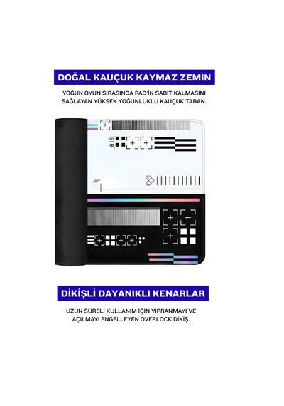 Desenli Baskılı Model Black Deer Xxl Gaming Mouse Pad 90x40 Cm