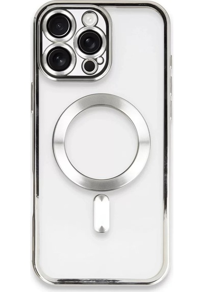 Newface Apple İphone 16 Pro Kılıf Kross Magneticsafe Kapak - Gümüş