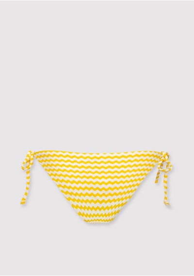 Mavi - Çizgili Sarı Bikini Altı 1912576-71301