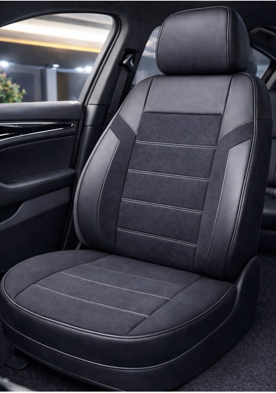 Kia Sephia Araçlara Uyumlu Carbon Seri Özel Tasarım Oto Koltuk Kılıfı Seti