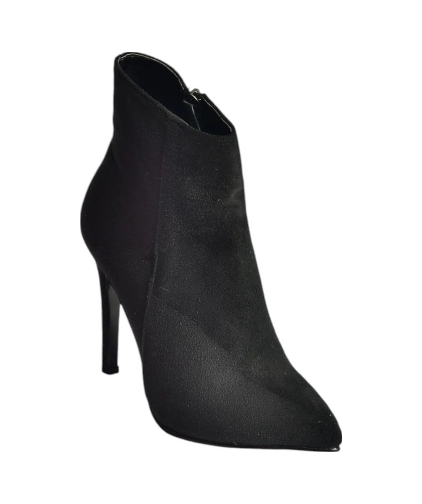 Fox Shoes N372524402 Siyah Süet İnce Topuklu Kadın Bot Siyah-Süet