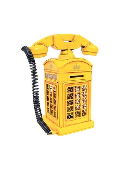 Dekoratif Metal Ahizeli Telefon Kumbara C0725