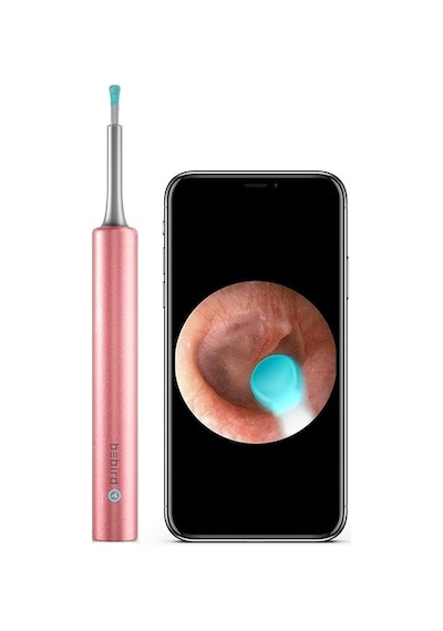 Bebırd T5 5mp Kamera 3,5mm Lens Şarjlı Wifi Görüntülü Kulak Temizleyici Pembe Renk