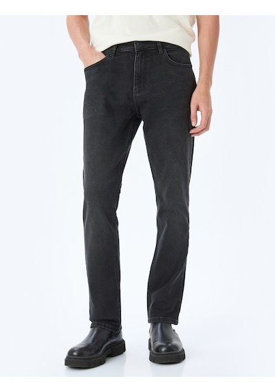 Koton Straight Fit Kot Pantolon - Mark Jean Siyah 5wam40099ıd Siyah Koton Straight Fit Kot Pantolon - Mark Jean Siyah 5wam40099ıd Siyah