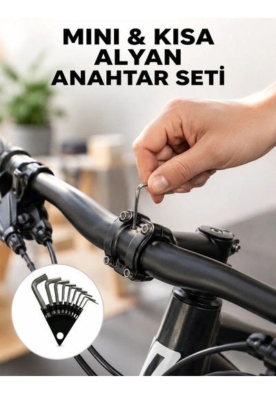 9 Parça Kısa Tip Alyan Seti Isıl İşlemli Profesyonel Kullanım Yeni Nesil 11067046
