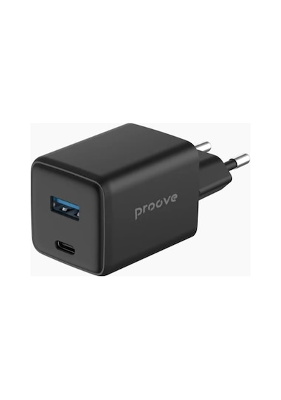 Proove Pocket Gan 45w Hızlı Şarj Cihazı Çift Portlu Type-c + Usb Telefon Ve Tablet Uyumlu